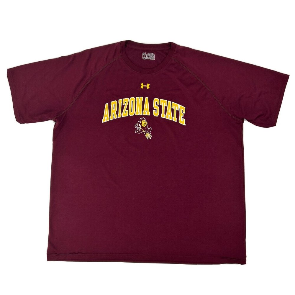 Men's Under Armour Loose Activewear Shirt Maroon 2xlarizona State Sun Devils